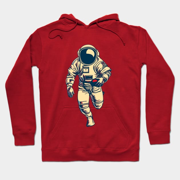 Astronaut Football Player Hoodie by DesignArchitect